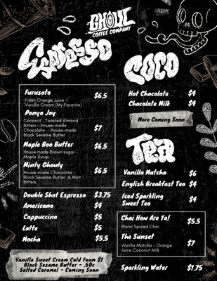 Menu photo 3 Ghoul Coffee Austin, TX