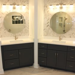 Area Flooring & Tile - So happy with how the vanities and wall detail turned out!