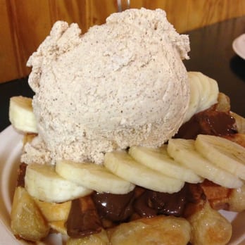 Waffallonia - The best waffles with Cinnamon ice cream! - Desserts Near Me - Pittsburgh, Pennsylvania