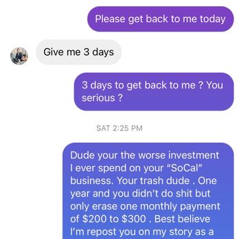 Sharp Credit Services - As you could see in this picture I asked him about my progress he asked me to wait 3 days for a update - Debt Relief Services Near Me - Bellflower, California Sharp Credit Services - As you could see in this picture I asked him about my progress he asked me to wait 3 days for a update - Debt Relief Services Near Me - Bellflower, California