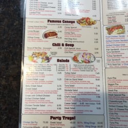 Hilltop Coney Diner - Menu p1