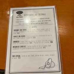 Café Chilango - Menu