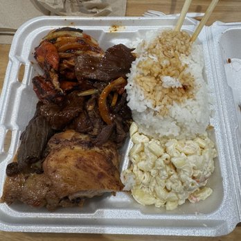 LoLo Hawaiian BBQ - Orem - Island Fire Chicken Teriyaki Beef Teriyaki Chicken Steamed Rice Macaroni Salad - Hawaiian Near Me - Orem, Utah