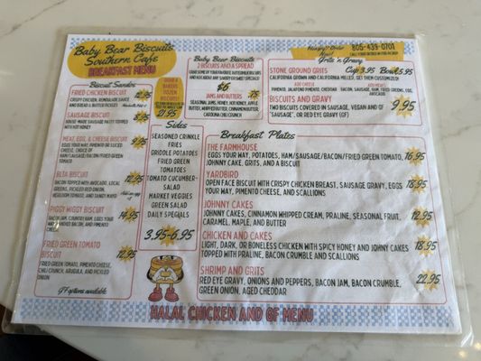 Menu photo 1 Baby Bear Biscuits San Luis Obispo, CA