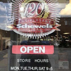 Schewel Furniture Company - Hours of operation