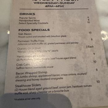 Bull & Bourbon Steakhouse - Menu happy hour - Steakhouses Near Me - El Cajon, California Bull & Bourbon Steakhouse - Menu happy hour - Steakhouses Near Me - El Cajon, California