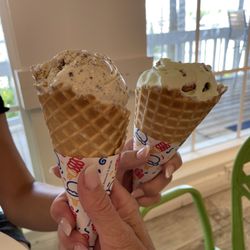 Reef Treats - Key lime gelato and vanilla chip ice cream