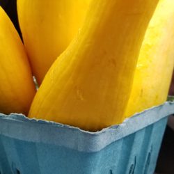 Miss Madison's Fresh Strawberries - I love me some fried up yellow squash