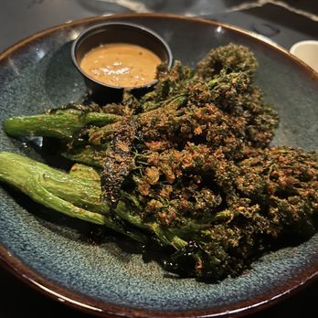 Oak & Coal - Blistered Broccolini - Japanese Near Me - Costa Mesa, California