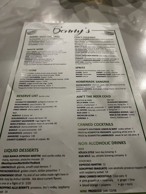 Menu photo 3 Benny’s Baltimore, MD