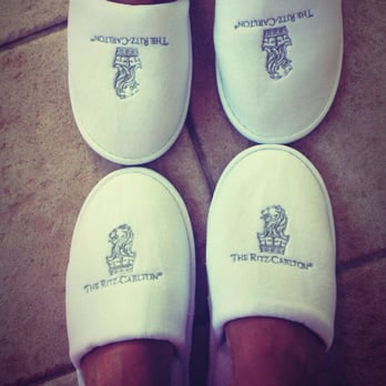 The Ritz-Carlton, St. Thomas - Room slippers. So comfy and cute! - Hotels Near Me - St. Thomas, Virgin Islands