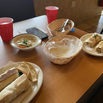 Hanadi's Mediterranean Food - Chicken shawarma rolled, shish tawook rolled, & baba gannouj - Mediterranean Near Me - Pittsburgh, Pennsylvania