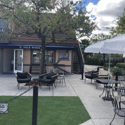 Dana V. Wines - The beautiful patio is available to enjoy wine by the glass or a full tasting