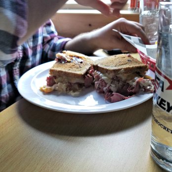 Hometown Pub & Grub - Ruben: on rye with swiss, sauerkraut and Russian dressing. - Pubs Near Me - Scotia, New York Hometown Pub & Grub - Ruben: on rye with swiss, sauerkraut and Russian dressing. - Pubs Near Me - Scotia, New York