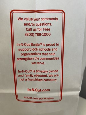 Menu photo 6 In-N-Out Burger Pleasant Hill, CA Menu photo 6 In-N-Out Burger Pleasant Hill, CA
