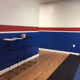 Entrance area for my gym/studio. They repaired the entire wall, painted & installed the new floor. Entrance area for my gym/studio. They repaired the entire wall, painted & installed the new floor.