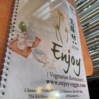 Enjoy Vegetarian Restaurant - Menu - Chinese Near Me - San Francisco, California Enjoy Vegetarian Restaurant - Menu - Chinese Near Me - San Francisco, California