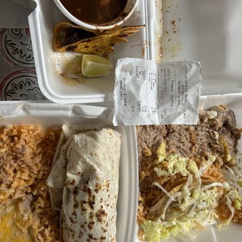 California Burrito - The Enchilada Special, 8. Two Carne Asada Tacos Combo Plate and QUESABIRRIAS - Mexican Near Me - North Highlands, California