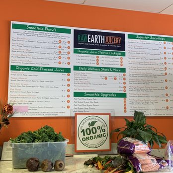 Raw Earth Juicery - The Menu - Juice Bars & Smoothies Near Me - Fresno, California Raw Earth Juicery - The Menu - Juice Bars & Smoothies Near Me - Fresno, California