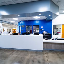 Collinsville Maryville Troy YMCA - Fresh new lobby with modern seating, updated floors, and a welcoming new Welcome Center!