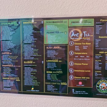 Teapioca Lounge - menu - Bubble Tea Near Me - Lubbock, Texas