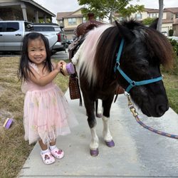 Picture Perfect Ponys - Panda and the birthday girl!