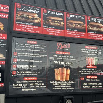 Dea's In & Out - Menu - American Near Me - Gresham, Oregon Dea's In & Out - Menu - American Near Me - Gresham, Oregon