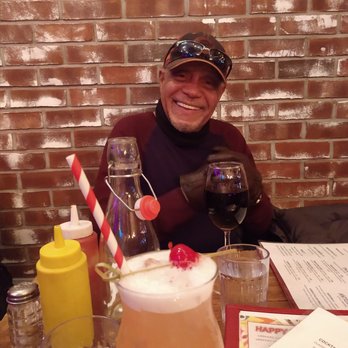 Bar Basic - My mai tai...and the hubster warming up!! - New American Near Me - Brooklyn, New York
