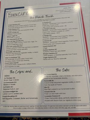 Menu photo 1 Eden Cafe Tulare, CA