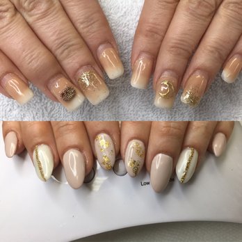 Salons by JC - Dipping powder Ombré French nails after 3 weeks change to different shape add gel polish with clients own ideas nail art! - Hair Salons Near Me - Valrico, Florida Salons by JC - Dipping powder Ombré French nails after 3 weeks change to different shape add gel polish with clients own ideas nail art! - Hair Salons Near Me - Valrico, Florida