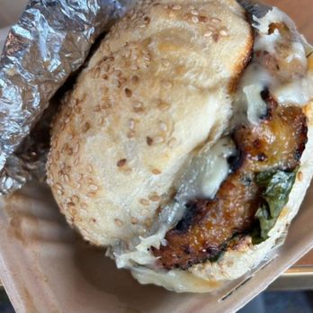 Chris' NY Sandwich Co - Fontiella jerk turkey burger, with Cajun mayo! - Delis Near Me - Buffalo, New York