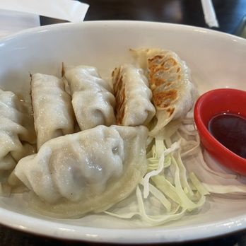 Hashi Gawa - Gyozas that my bud ordered. It was ok. But I like Trader Joe's gyozas so that's not saying much - Japanese Near Me - Alameda, California Hashi Gawa - Gyozas that my bud ordered. It was ok. But I like Trader Joe's gyozas so that's not saying much - Japanese Near Me - Alameda, California