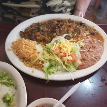 Zamoras' Restaurant - Carne gusida plate . Very delicious.  My pops plate. - Tex-Mex Near Me - McAllen, Texas