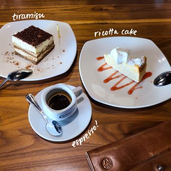 Pizzeria Omaggio - housemade tiramisu, ricotta cake, espresso shot - Pizza Near Me - Charlotte, North Carolina Pizzeria Omaggio - housemade tiramisu, ricotta cake, espresso shot - Pizza Near Me - Charlotte, North Carolina