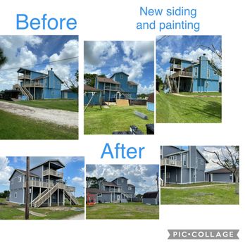 C & E Remodeling - Installed new siding and painting - General Contractors Near Me