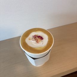Saffron Tumeric Latte with Vanilla Cream Topper