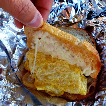 The Model Bakery - Inside the egg sandwich - Bakeries Near Me - Napa, California