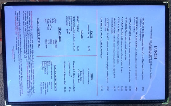 Menu photo 7 Red Rooster Cafe Destin, FL
