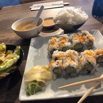 Sapporo - California Rollwhite rice and soup - Japanese Near Me - Madison, Tennessee