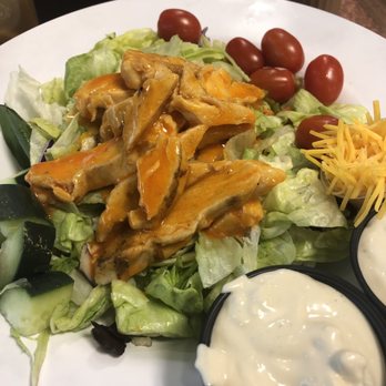 Anchor Bar - Buffalo chicken salad. With anchor bar sauce and blue cheese. - Chicken Wings Near Me - Buffalo, New York