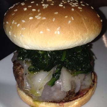 The Burger Factory - "Jumbo" burger con lardo di patanegra e cicoria ripassata - Steakhouses Near Me - Rome, RM The Burger Factory - "Jumbo" burger con lardo di patanegra e cicoria ripassata - Steakhouses Near Me - Rome, RM