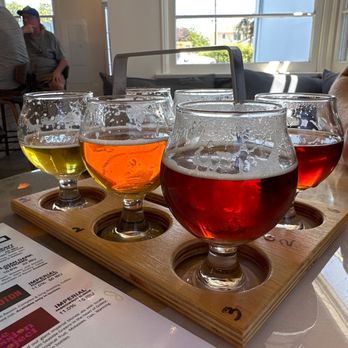 Draughtsmen Aleworks In Solvang CA - Halfway through the tasting: delicious - Wineries Near Me - Solvang, California Draughtsmen Aleworks In Solvang CA - Halfway through the tasting: delicious - Wineries Near Me - Solvang, California