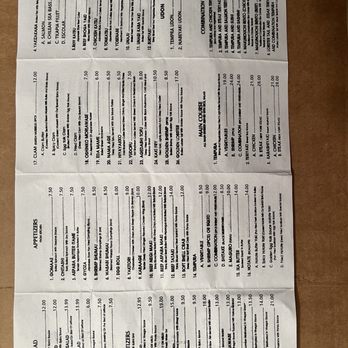 Sagano Japanese Restaurant - Dinner Menu, 3-7-2024, part 2 of 2 - Japanese Near Me - Barrington, Illinois