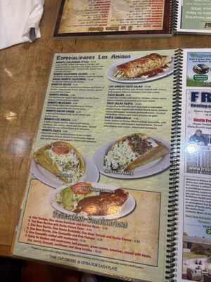 Menu photo 1 Los Amigos Mexican Restaurant New Castle, IN