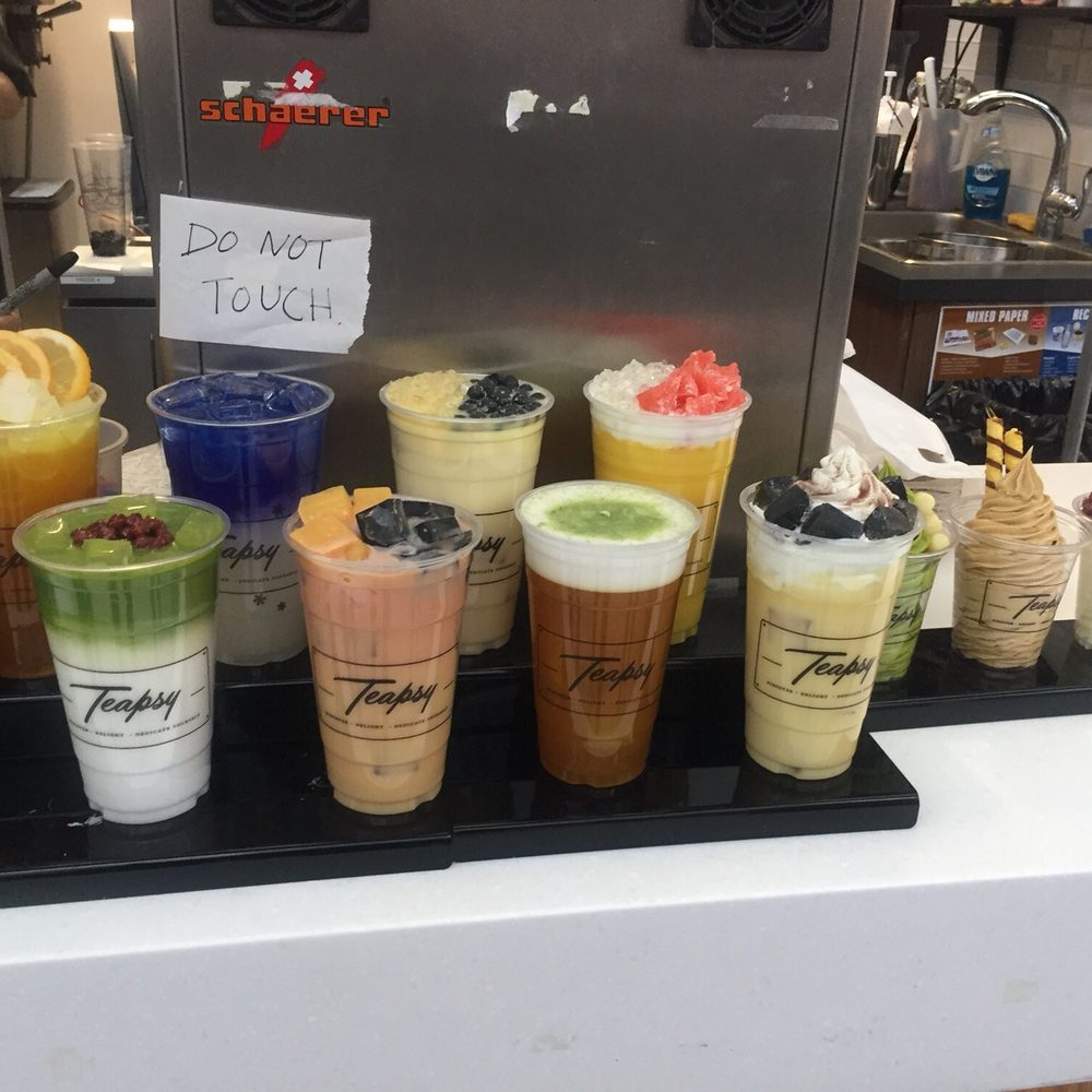 Teapsy Cafe - a variety of drinks on display - Bubble Tea Near Me - Edmonton, Alberta Teapsy Cafe - a variety of drinks on display - Bubble Tea Near Me - Edmonton, Alberta