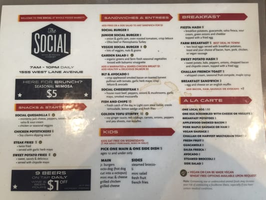 Menu photo 1 The Social Upper Arlington, OH Menu photo 1 The Social Upper Arlington, OH