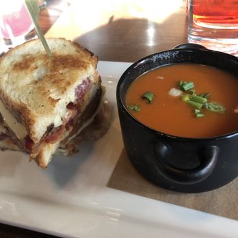 Sitting Duck Tavern - Tomato bisque and grilled cheese - American Near Me - Oxford, Connecticut Sitting Duck Tavern - Tomato bisque and grilled cheese - American Near Me - Oxford, Connecticut