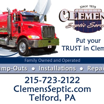 Clemens Septic Service - a picture of a truck - Septic Services Near Me - Telford, Pennsylvania Clemens Septic Service - a picture of a truck - Septic Services Near Me - Telford, Pennsylvania