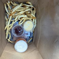 To go fries & chicken