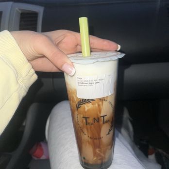 Tea N Tea - dirty brown sugar chai latte w/ boba - Bubble Tea Near Me - Palm Desert, California Tea N Tea - dirty brown sugar chai latte w/ boba - Bubble Tea Near Me - Palm Desert, California